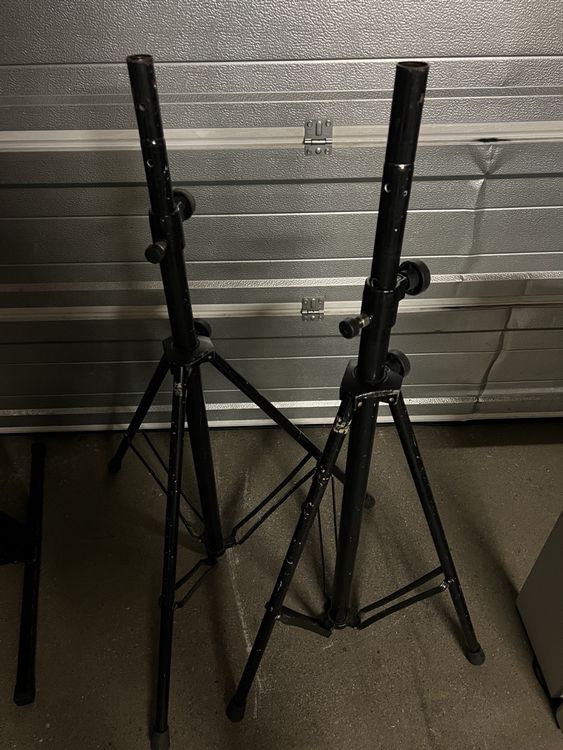 Gear4music Paire De Supports D'Enceintes De Studio Réglables En Hauteur – Bureau & Monitoring Idéal
