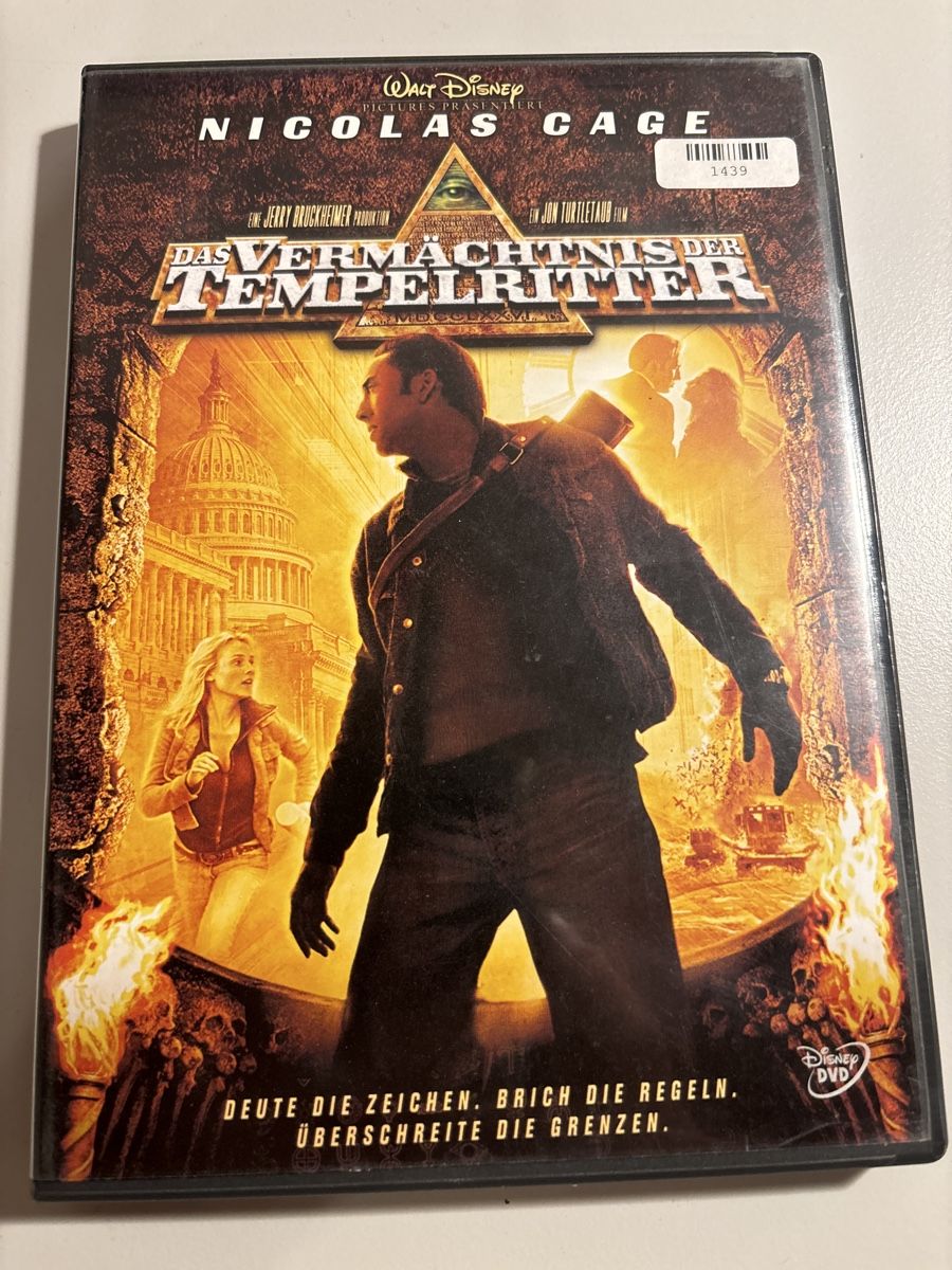 Tutti i DVDs: DVD - Das Vermächtnis der Tempelritter - Nicolas Cage – Usato da Schüpfen venduto da Cedric03