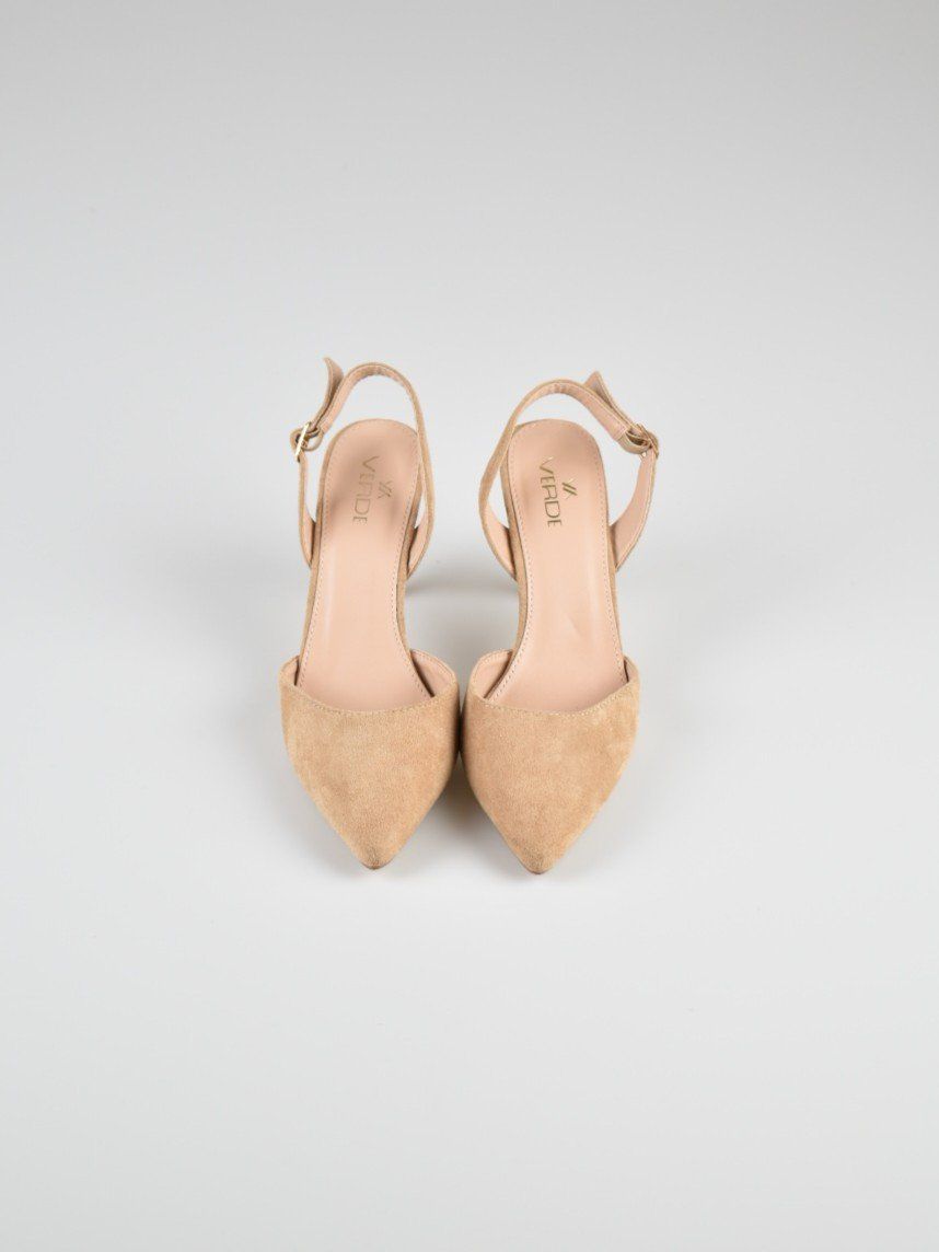 Scarpe da donna: Verde Slingback Pumps Gr.39, Wildleder-Optik, beige – Nuovo (secondo la descrizione) da Nürensdorf venduto da 2ND_STORY 1