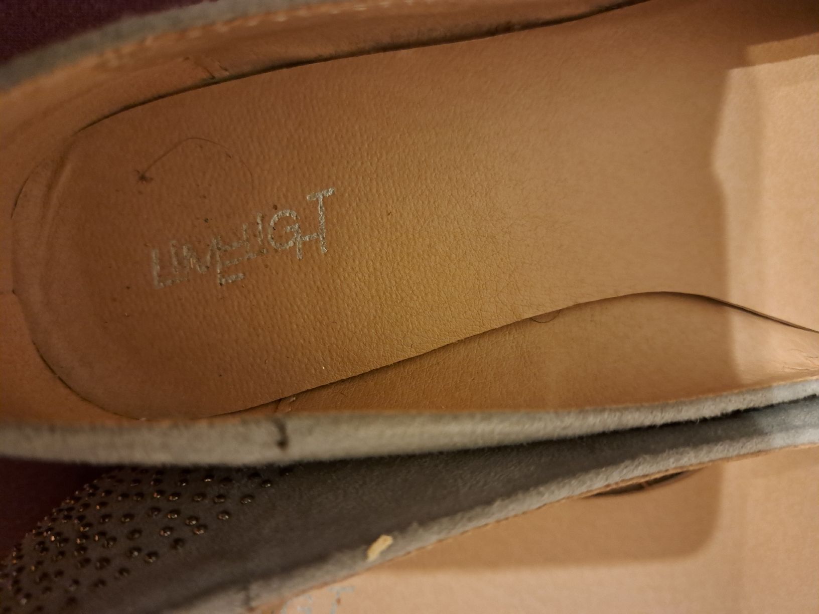 Scarpe da donna: Graue Wildleder Ballerinas Gr. 38 mit Glitzer – Usato da Triesenberg venduto da Anastasia26 1