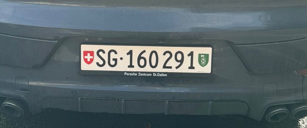 Ecriteaux: Autokennzeichen SG - 160291 – Neuf (Voir description) à St. Gallen par melila86 1