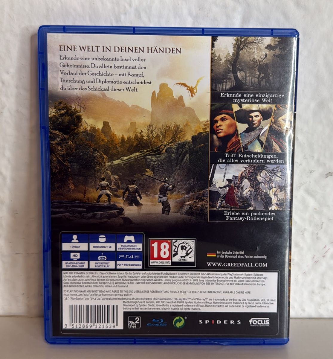 Sony Giochi: PS4/PS5 Greedfall - Video Game Disc and Case – Usato da Ehrendingen venduto da bubulence 1