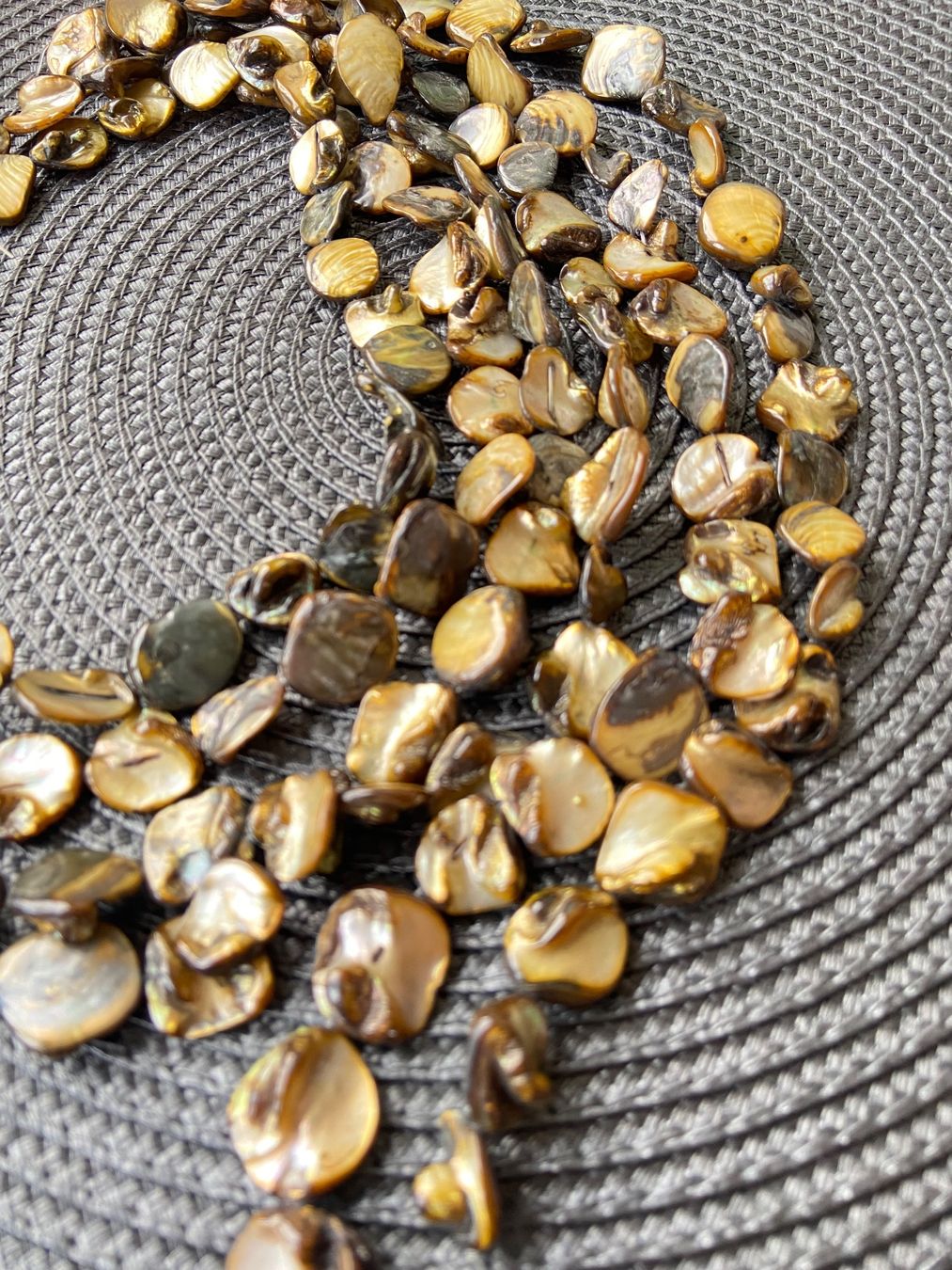 Perle (finte): Muschelperlen*6 x Strang – Nuovo (secondo la descrizione) da Zuerich venduto da Perlen-Decor 1