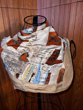 Pinto Seidentuch 86x86 Muster Vintage