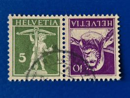Helvetia Briefmarken KEHRDRUCK WALTER UND TELL