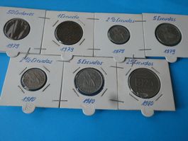 Portugal, Konvolut alte Münzen 1979/80