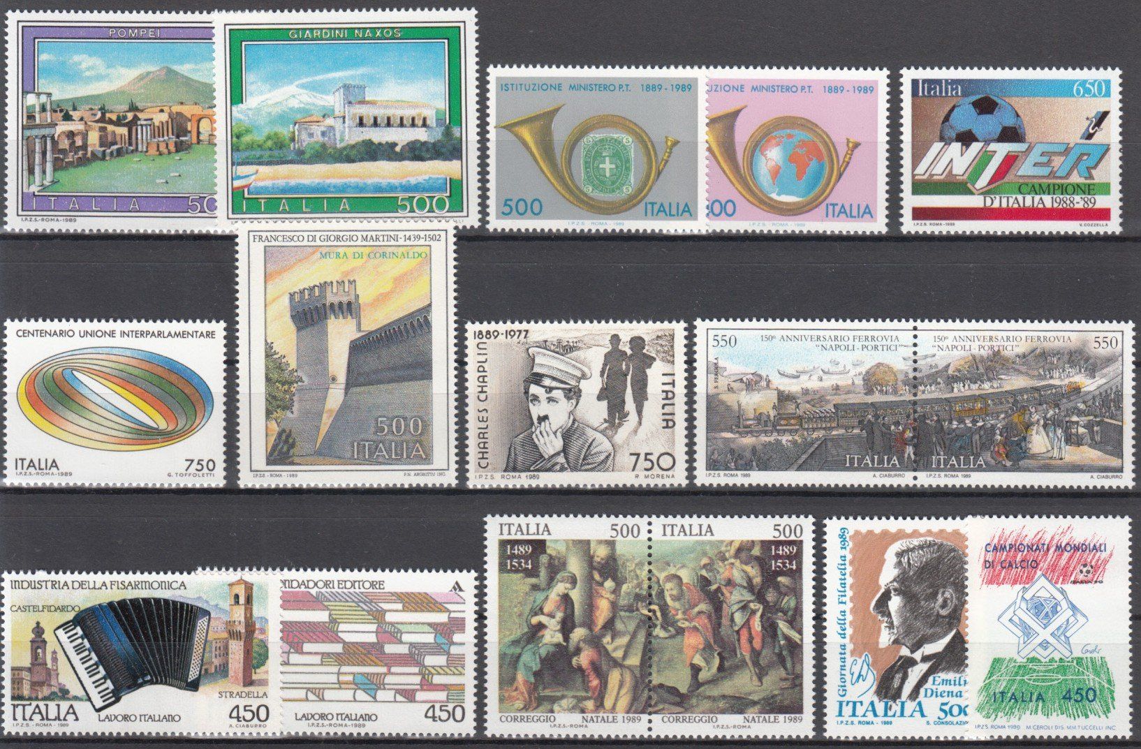 Tous les timbres: Italien 1989 postfrisch – D'occasion à Bürglen TG par StampGraf 2