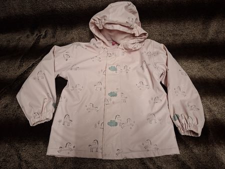 Gr. 116 Regenjacke gefüttert Migros Kids Rosa mit Einhorn