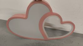 Härzlampe Kinderzimmerlampe Wandlampe Rosa Top Zustand!