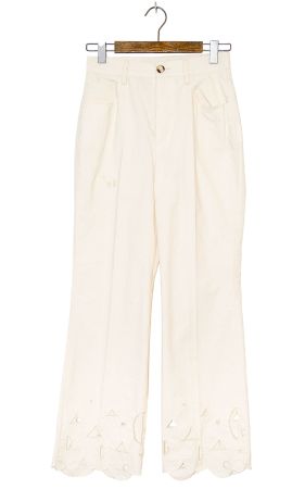 Nanushka Hose mit Stickerei - Gr. 36
