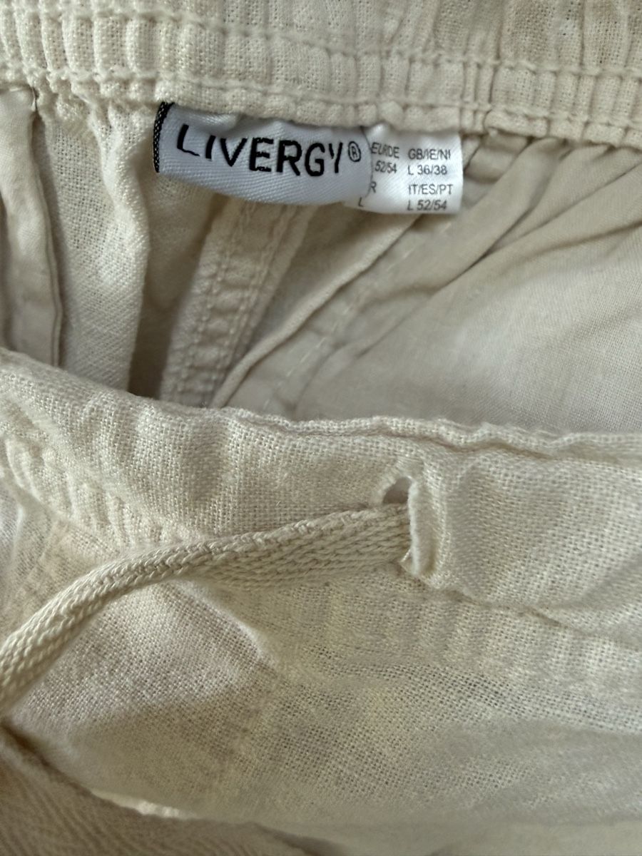 Guinzagli & Collari: Baumwoll-Leinenhose beige Gr. XL/ NEU – Nuovo (secondo la descrizione) da Horw venduto da ast_b5c6 1