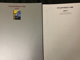 Porsche 911 Verkaufsprospekt 36 + 6 Seiten August 1992