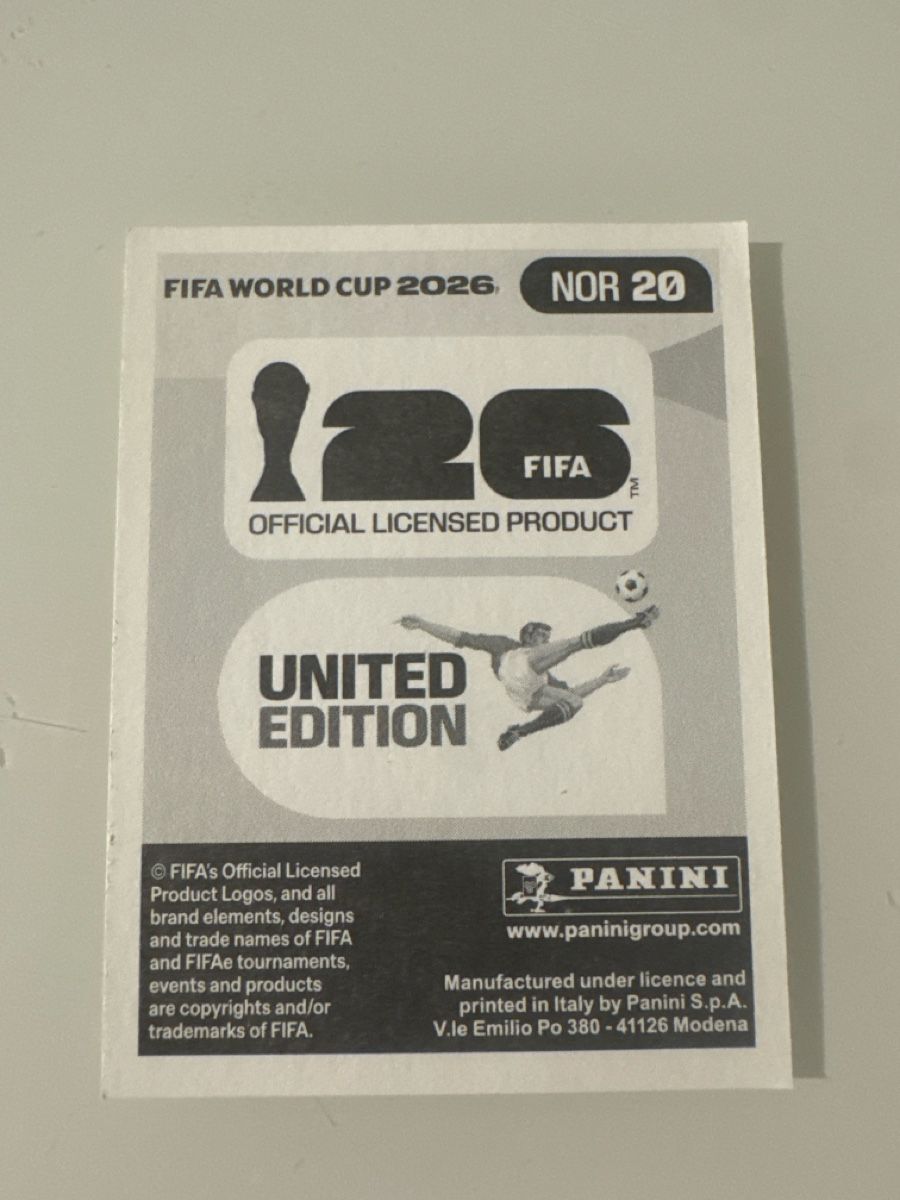 Panini Carte collezionabili: Panini 2026 Oscar Bobb NOR20 – Nuovo (secondo la descrizione) da Bern venduto da akl_sy9s 1