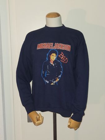 Michael Jackson BAD Sweater, Vintage, Grösse L, Selten