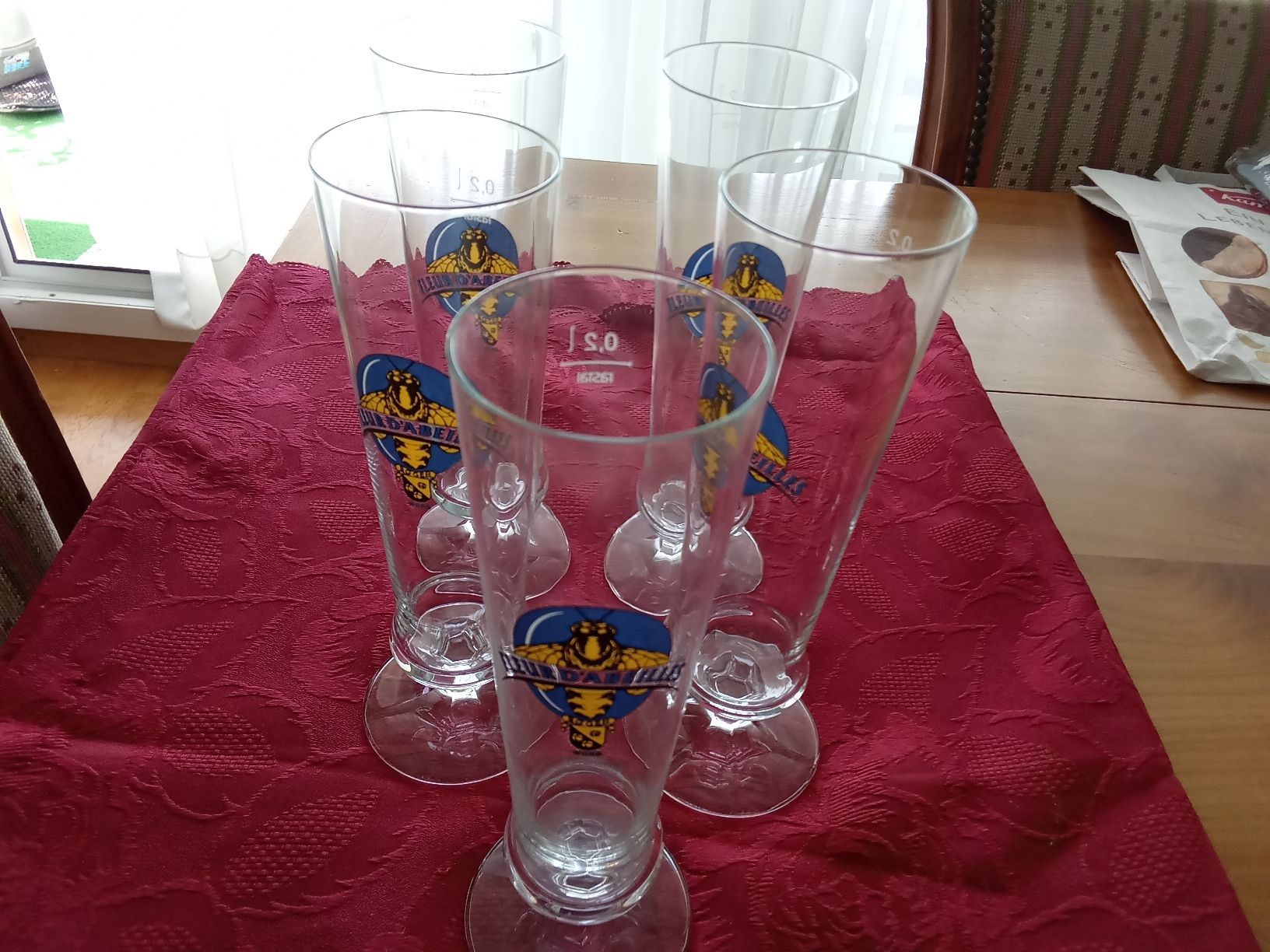 Bicchieri: 5 BIERGLÄSER BRAUEREI EGGER WORB  – Usato da Muri BE venduto da Alk