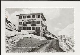 AK ca.1945 Furkapass Hotel Furkablick , Feldpost MW Kurse