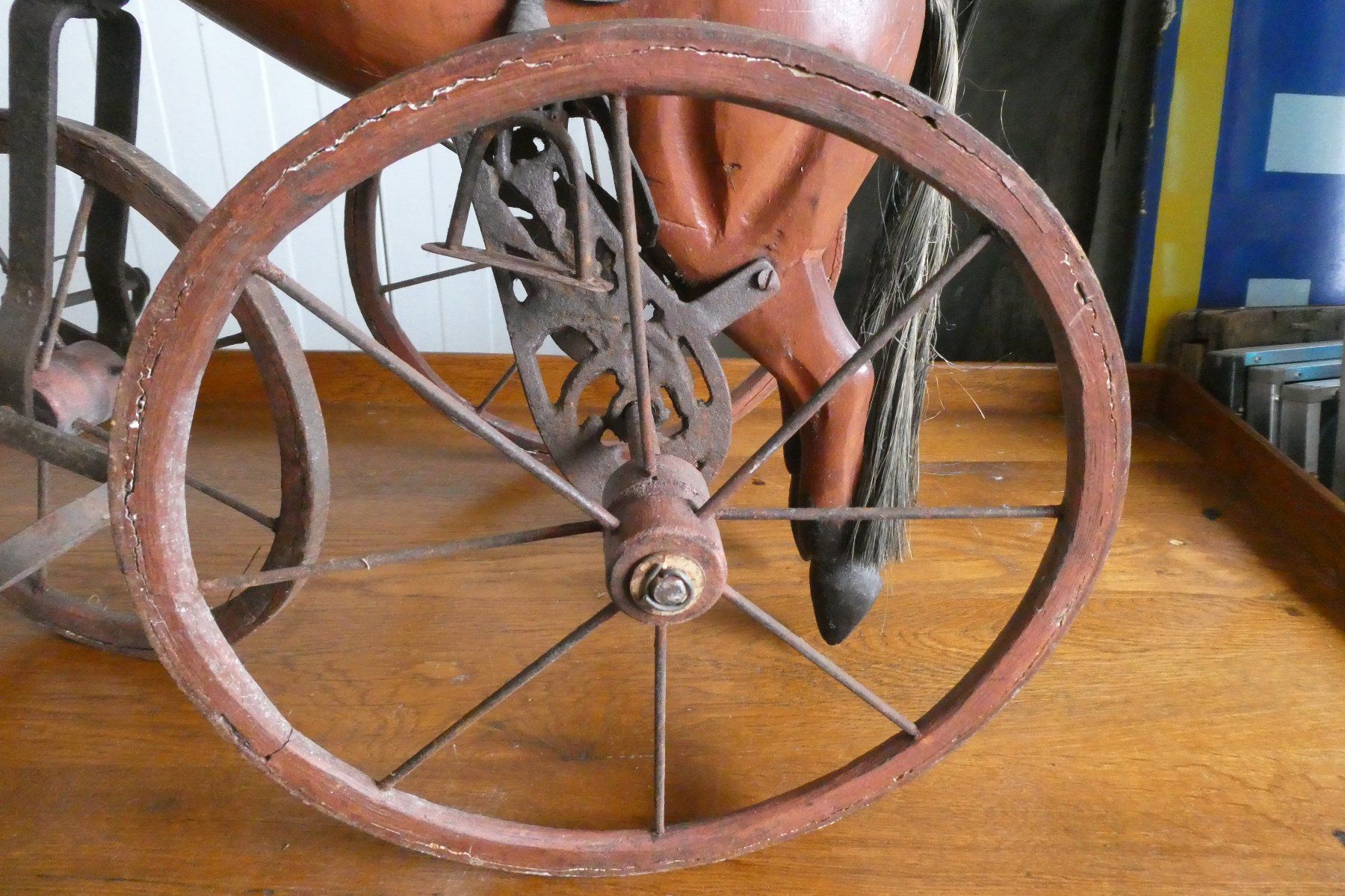 Veicoli per bambini: Cheval Tricycle ancien – Usato da Fontaines NE venduto da monloisir 1