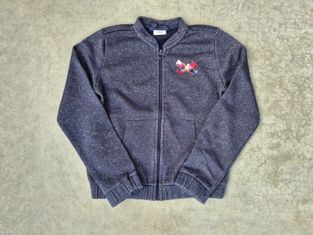 Glitzersweatjacke von S.Oliver Gr. 128/134