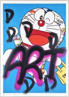 Death NYC Pop Art Druck " Murakami Doraemon Unikat 1 von 1