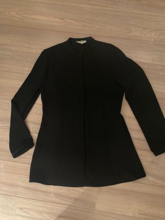 MANI Lange schwarze Bluse Gr. 42 (Gr.38)