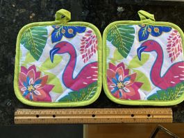 Flamingo pot holder, 1x=2fr. / 2x=4fr.