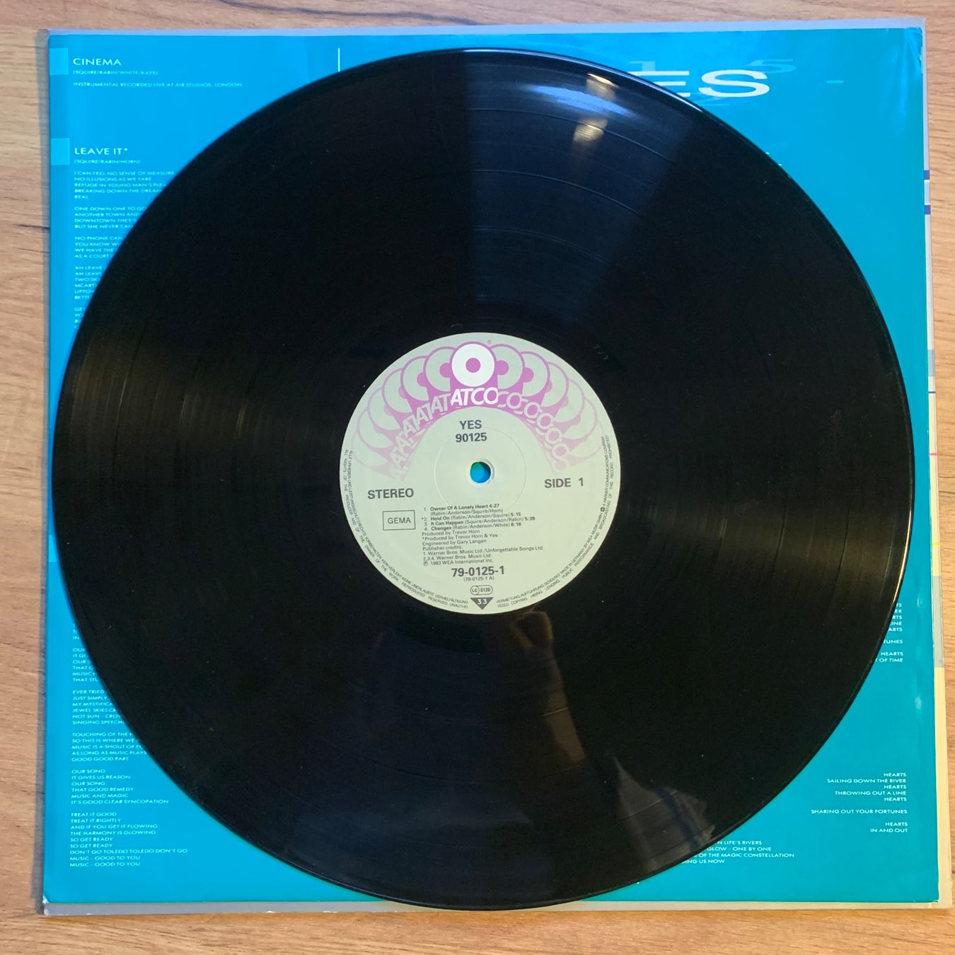 Schallplatten: YES - 90125...OG GER 1983...VG+/VG+ – Gebraucht aus Gals von Diskopatshop 3