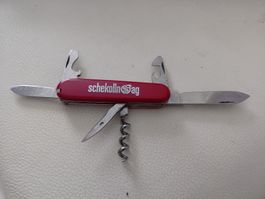 Victorinox Offiziersmesser "Scheckolin AG" Rot, Top!