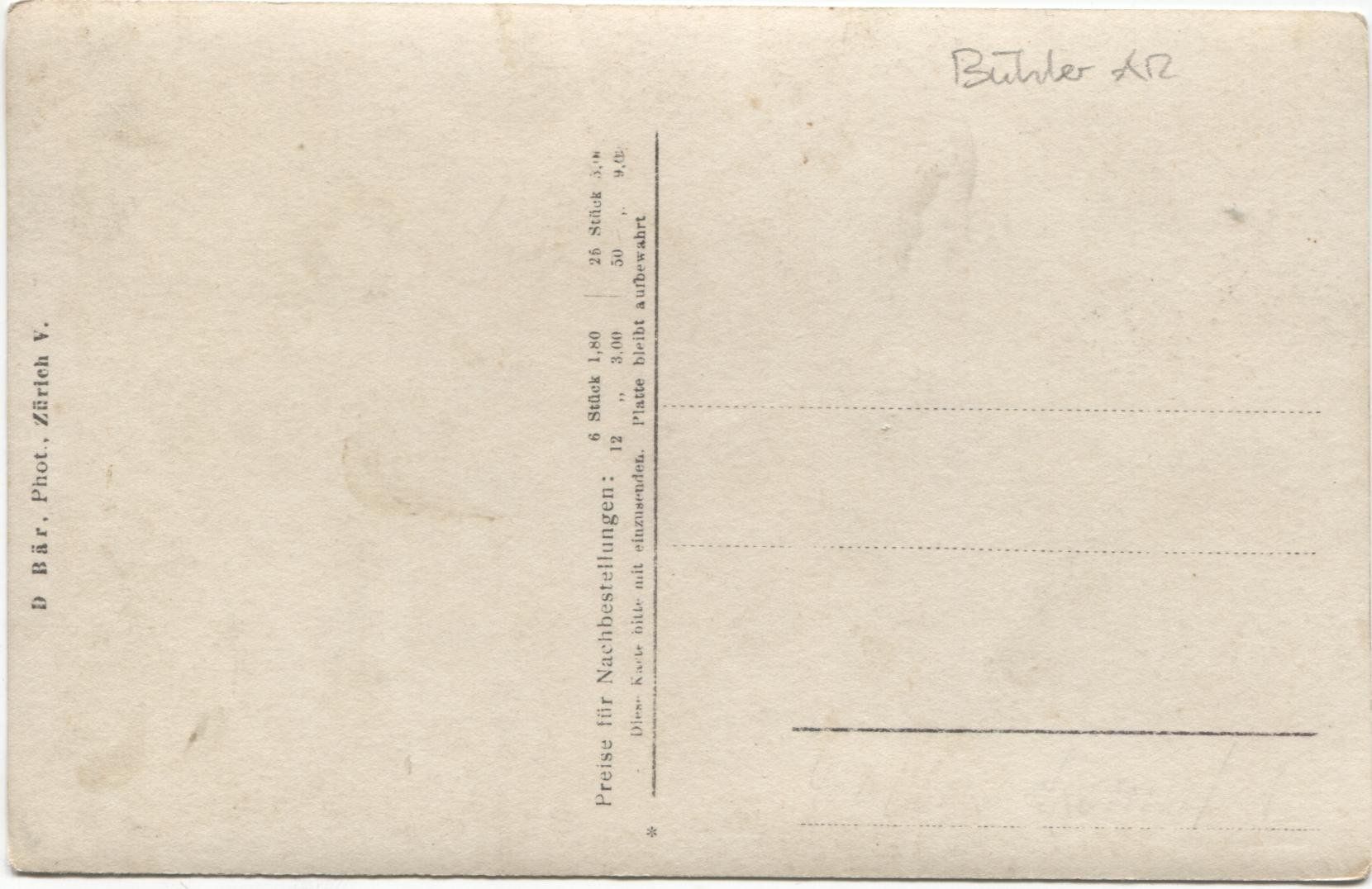 Ansichtskarten: BUEHLER AR 1910 – Gebraucht aus Wil SG von Clanx 1