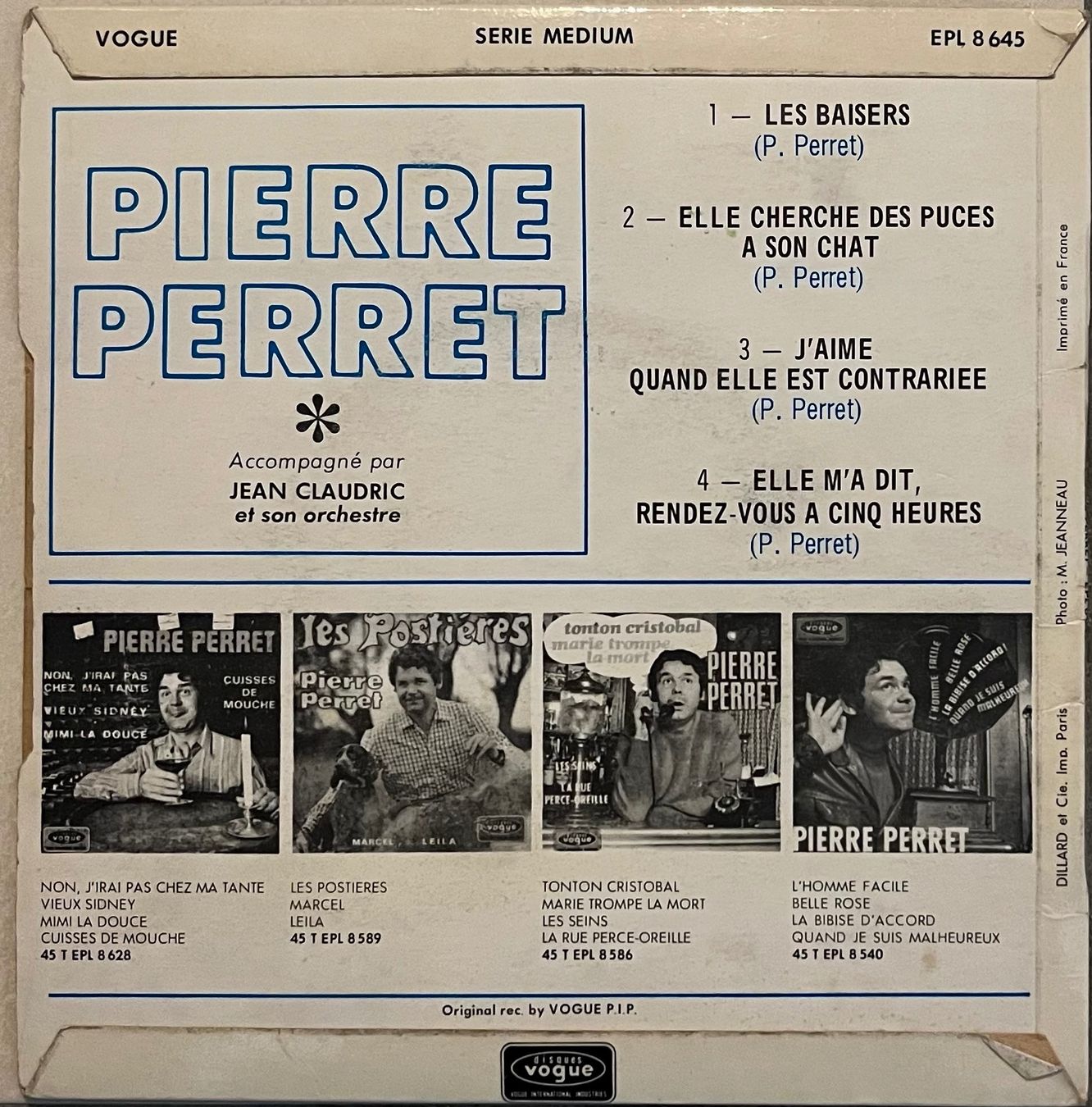 Vinyles: PIERRE PERRET - LES BAISERS – D'occasion à Bussigny par vinyl-pas-cher 1