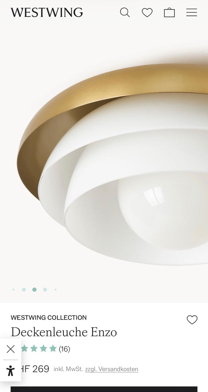 Westwing Lampadari & plafoniere: Deckenleuche Enzo Westwing – Usato da Küsnacht ZH venduto da jda_6kry 3