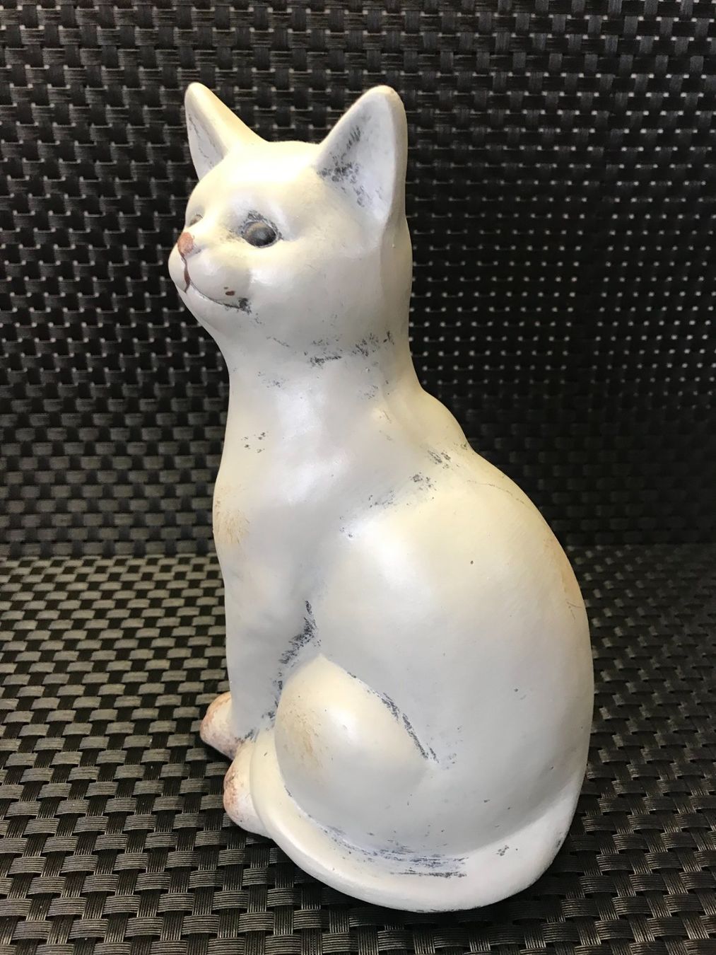 Figuren: FIGURINE CHAT CHATON EN TERRE CUITE ÉMAILLÉE – Gebraucht aus Payerne von msn_2kjl 2