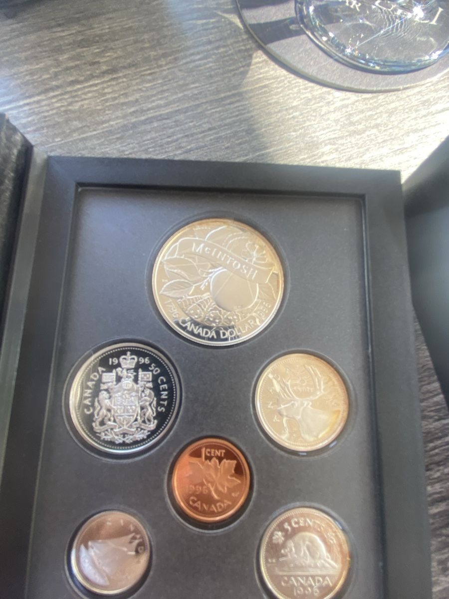 Alle Münzen: Canada Set 1996 Silbermünzen mit Dollar McIntosh  – Neu (gemäss Beschreibung) aus Muralto von Alex1912 2