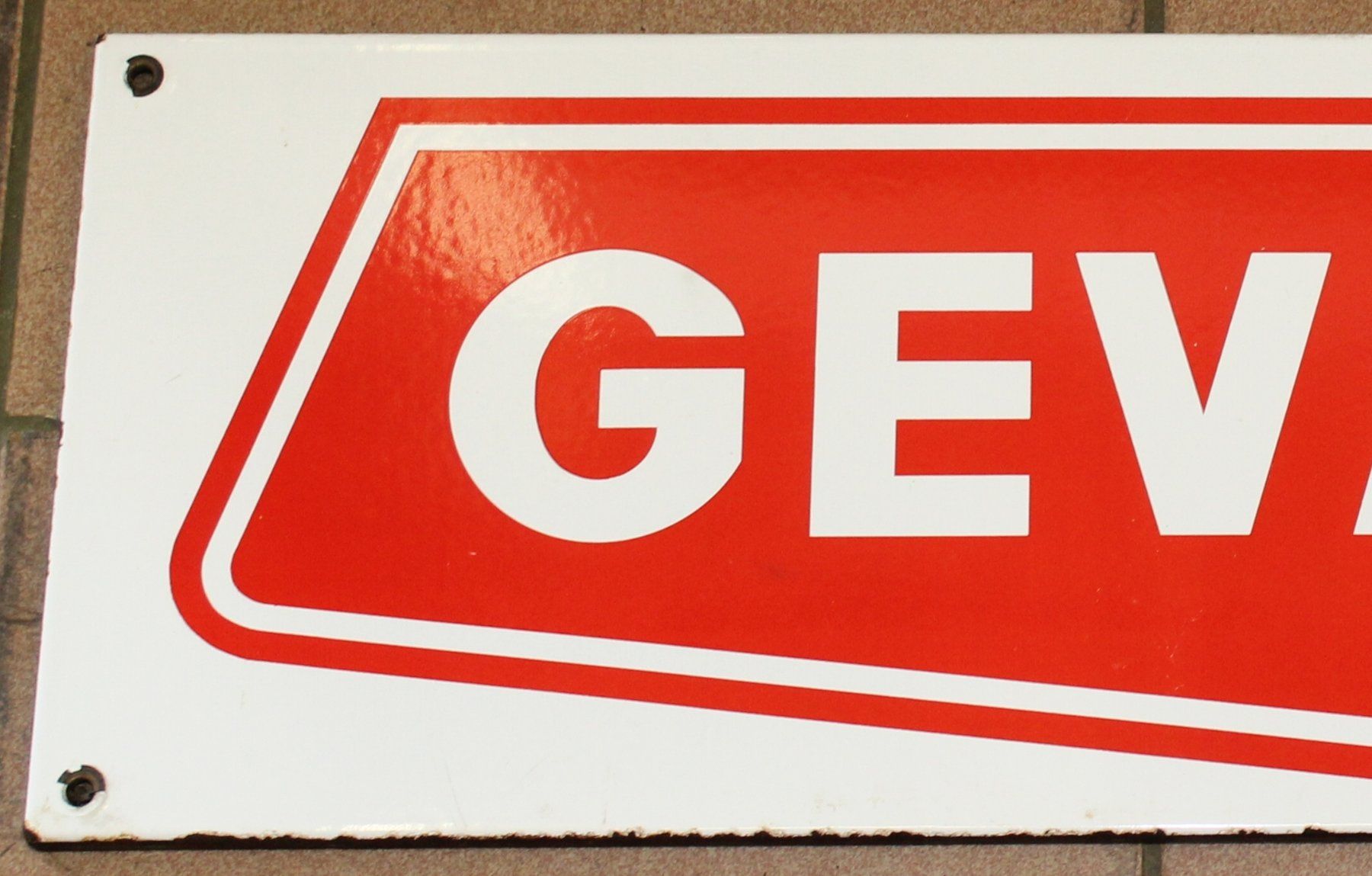 Insegne: GEVAERT Photo Emailschild – Usato da Lüchingen venduto da Aw67 2