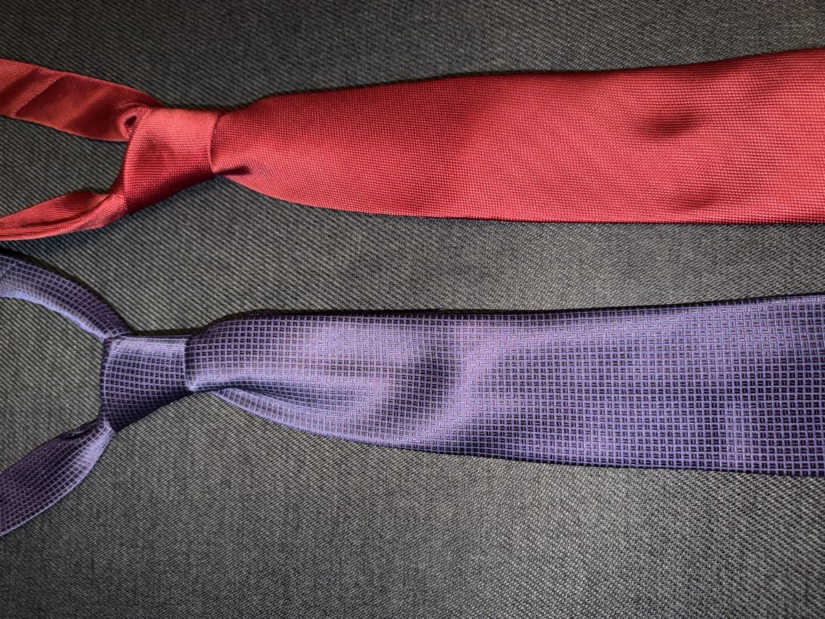 Cravates: 2x Men's Ties - Red & Purple – Neuf (Voir description) à Zug par pav_q5f7 4