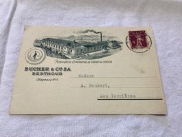 BURGDORF - BERTHOUD carte commerciales 1928