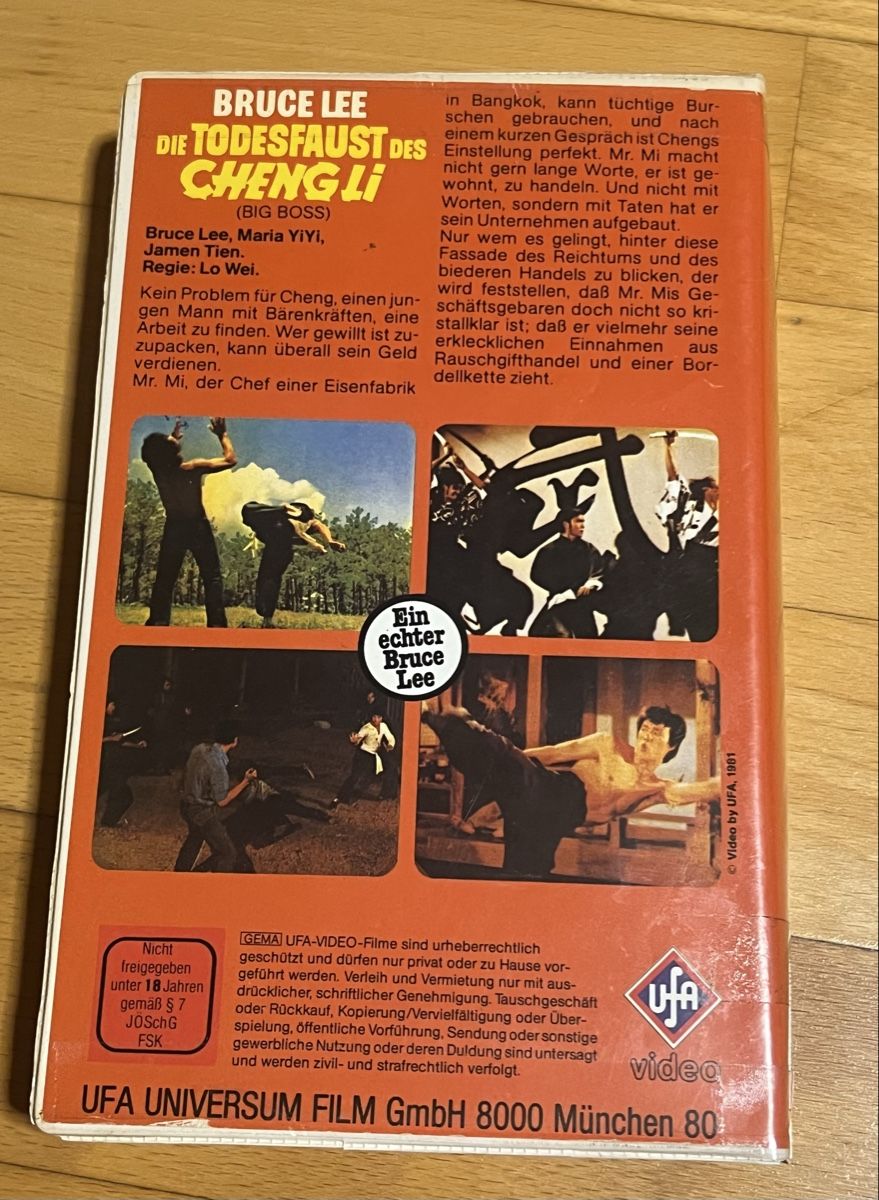 Tutti i VHS: VHS Die Todesfaust des Cheng Li – Usato da Aadorf venduto da Schwarzschlumpf1972 1