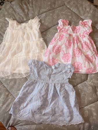 3 Sommerkleider Mädchen Gr. 80cm