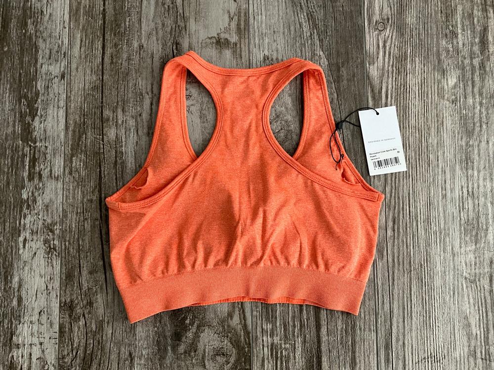 Gymshark V Neck Training Sports Bra - Brown