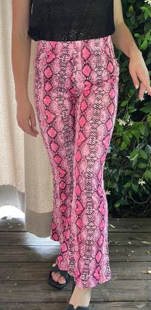 Calzedonia Pantaloni M/L-nuovi di cotone di printe pitone