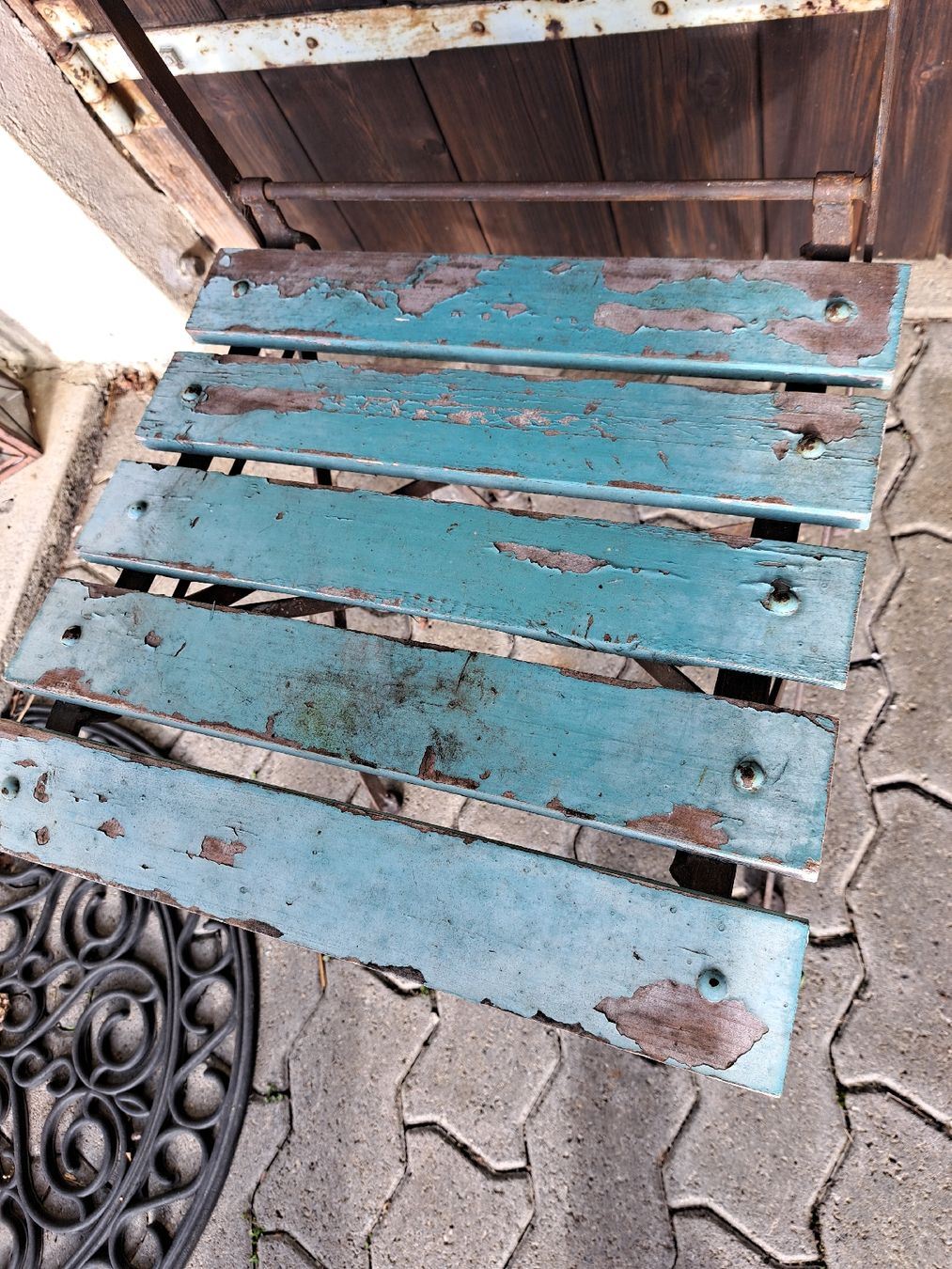 Sedie: Französischer Bistro Gartenstuhl antik – Usato da Kölliken venduto da Upcycling-by-Mc-TAM 6
