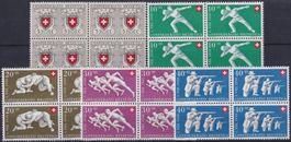 1950, Pro Patria B47-B50 Viererblöcke */**: Kat: 90.-+
