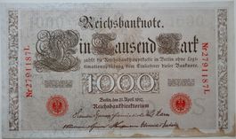 Reichsbanknote 1000 Mark 21. April 1910