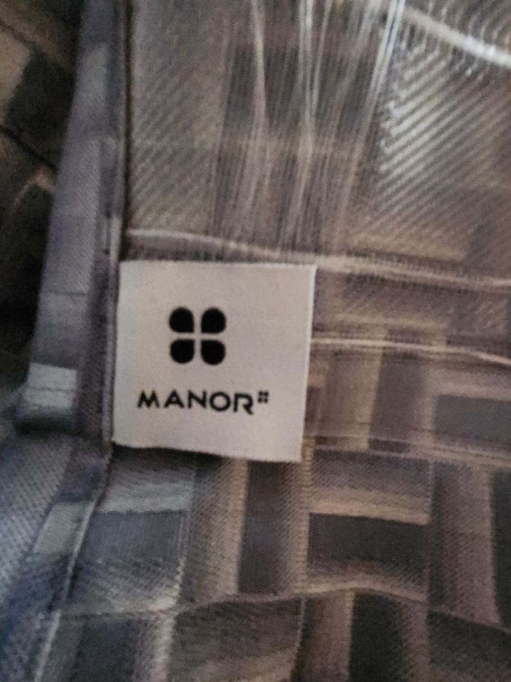 Manor Tende: Rideau MANOR 100% polyester, motif géométrique – Usato da Niedergösgen venduto da Eva2410 4