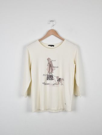 Monari Shirt 3/4 Arm, Viskose & Modal