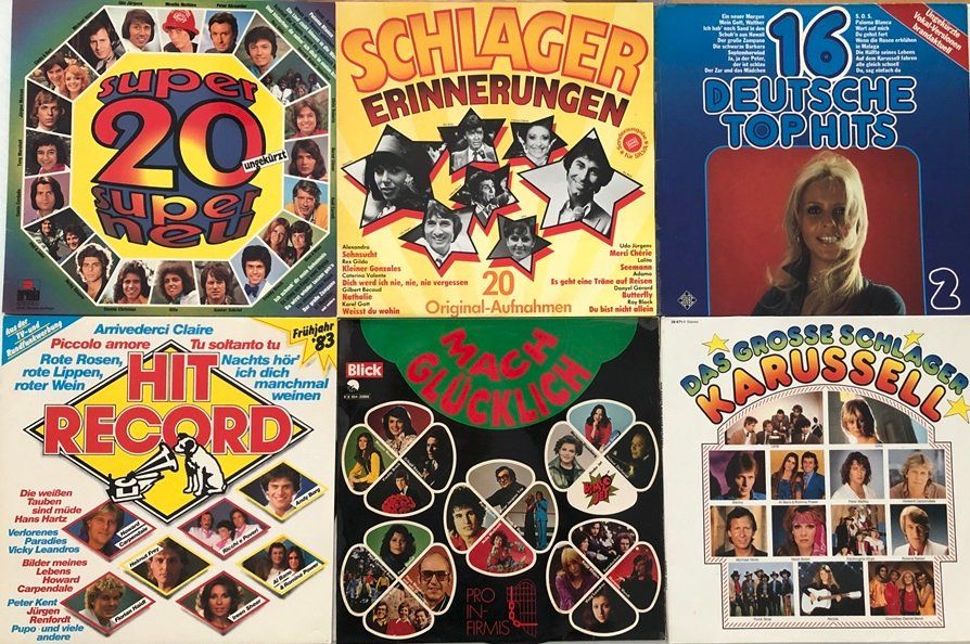 Dischi in vinile: 6x LPs Schlager-Sampler – Usato da Grüningen venduto da azulmarron