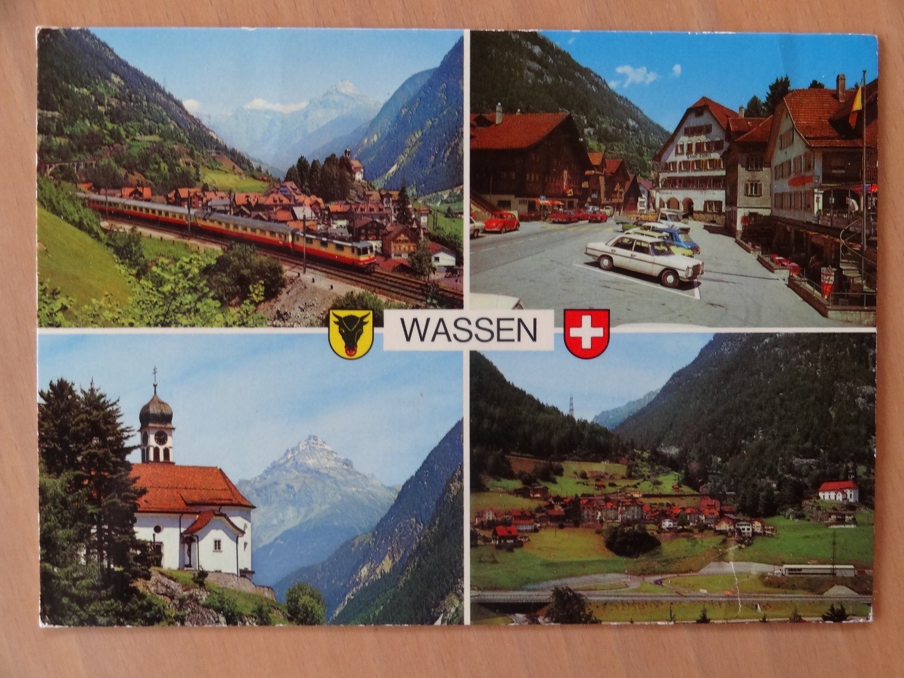 Cartoline postali: Wassen - Uri - 1981 – Usato da St Léonard venduto da Riglin