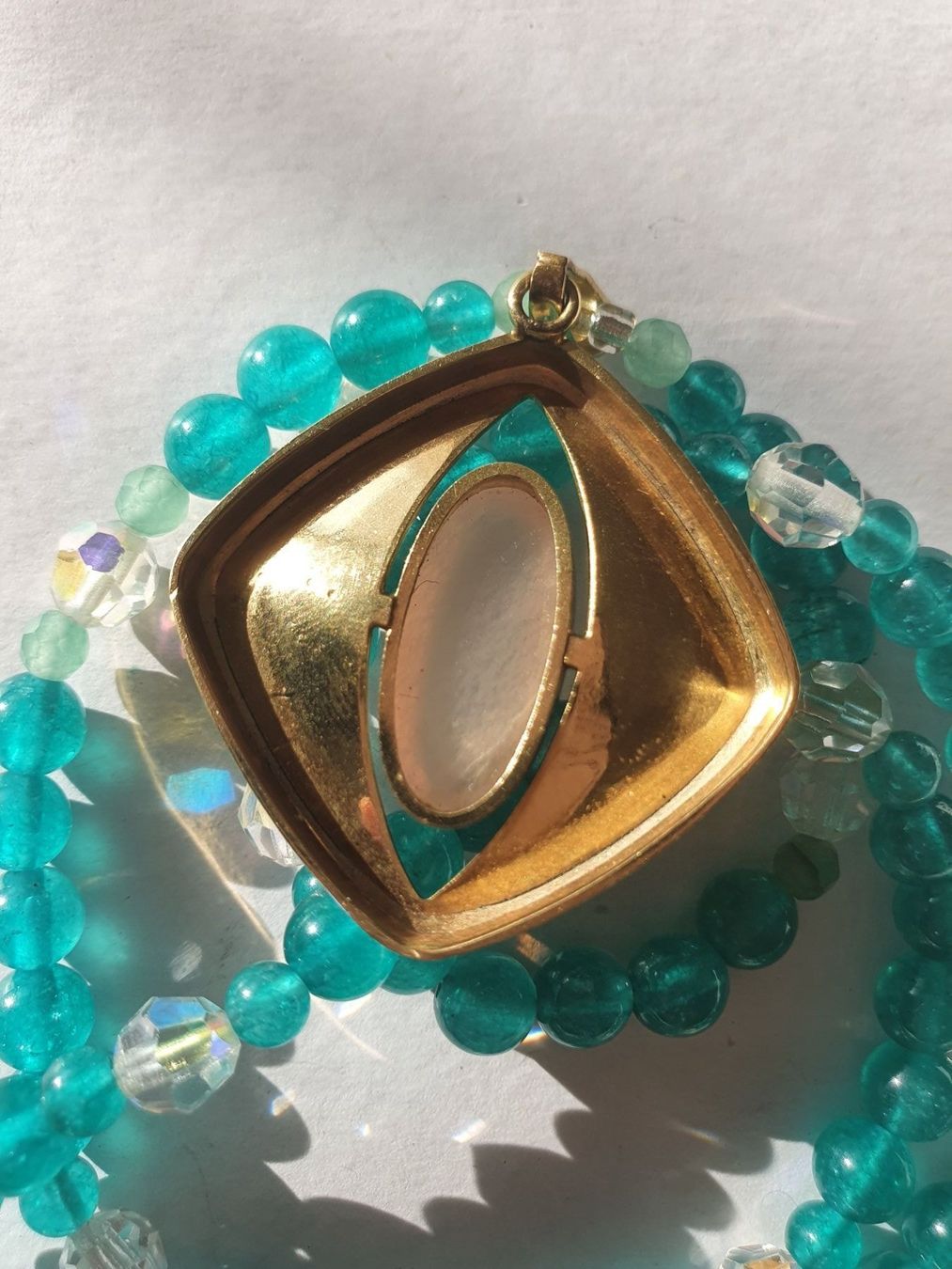 Catenine: Chrysoprase mit alt Rozenquarz Anhänger – Nuovo (secondo la descrizione) da Benglen venduto da Meercat3 4