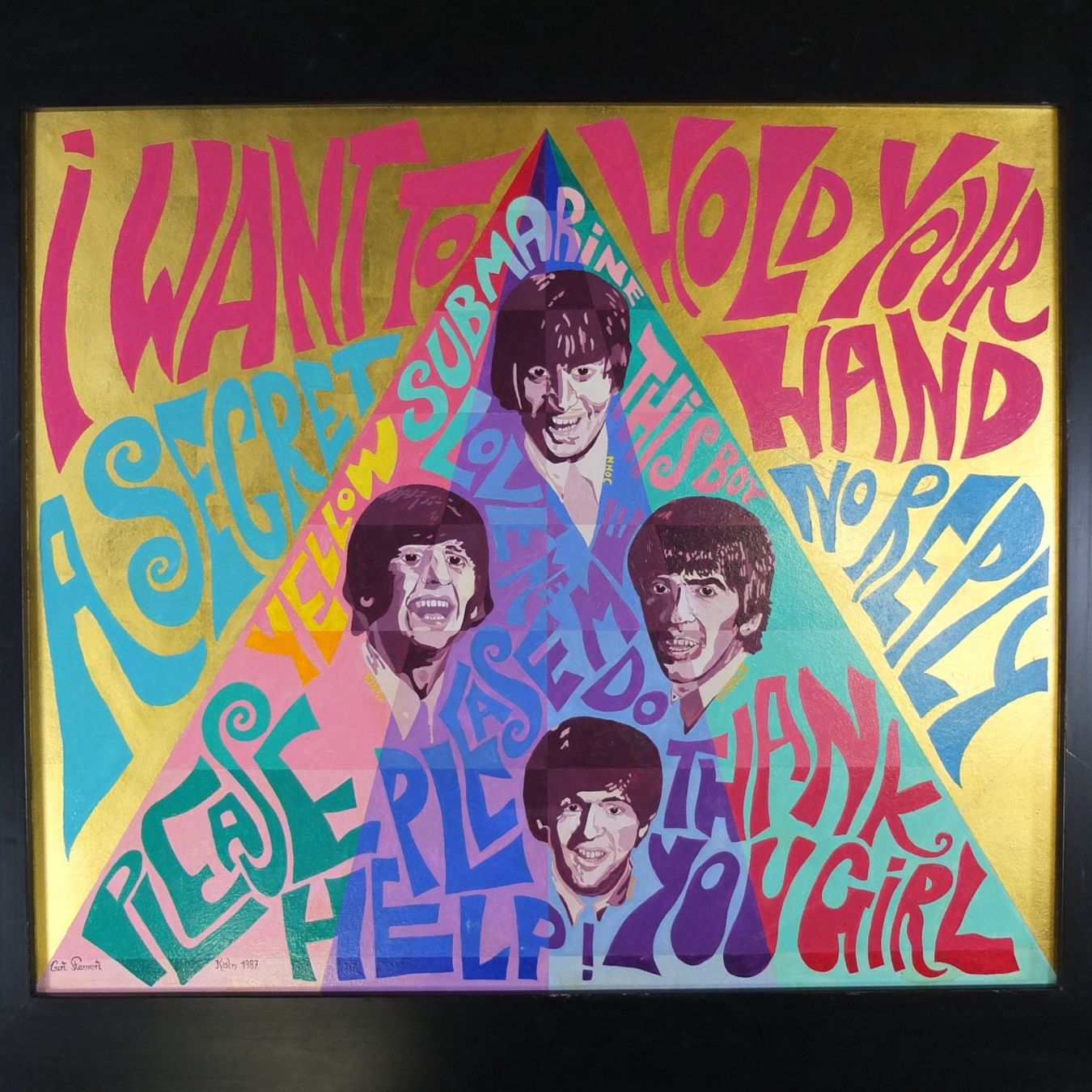 Dipinti: Curt Stenvert, Die Beatles, 1987 – Usato da Basel venduto da Brocki-auf-dem-Wolf 2