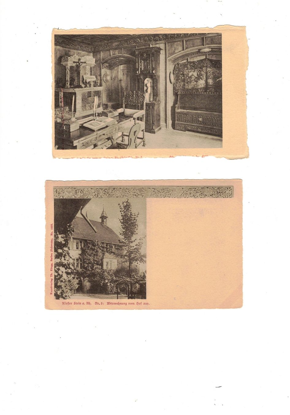 Cartoline postali: Kloster Stein am Rhein Abtswohnung  Schaffhausen – Usato da Widnau venduto da Seppl480