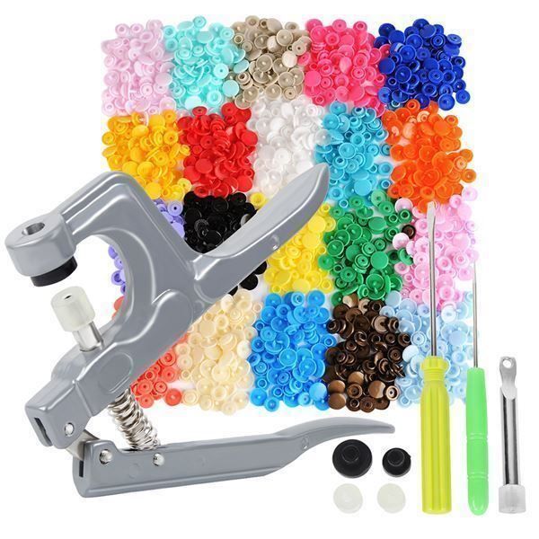 RERI 40er Set Druckknöpfe 15mm Mit Zange – Edelstahl, Für Planen, Segeltuch, Leder